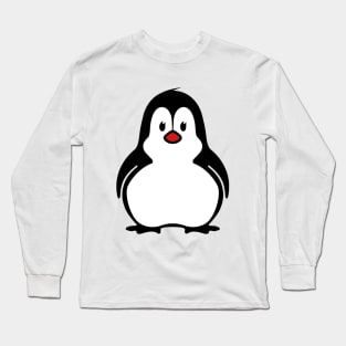 Peggy the Penguin Cartoon Emoticon Long Sleeve T-Shirt